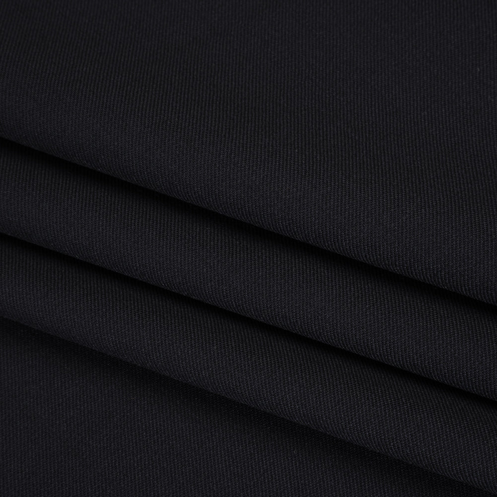 Super 100 Wool Twill Suiting - Navy - Deadstock
