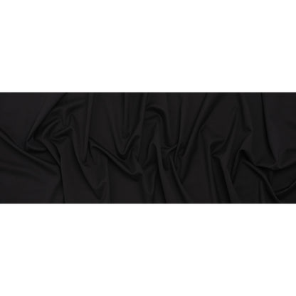 Wool Crepe Suiting - Black - Deadstock