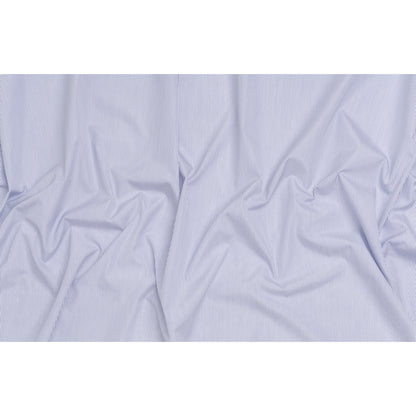Cotton Poplin Shirting - Dark Blue and White Pinstripes - Deadstock