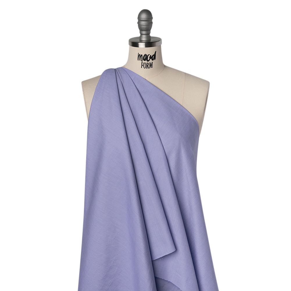 Cotton Shirting - Violet Storm Heathered - Deadstock