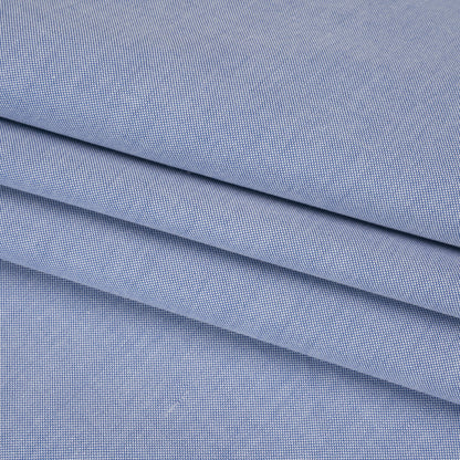 Cotton Oxford Shirting - Denim Blue - Deadstock