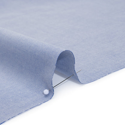 Cotton Oxford Shirting - Denim Blue - Deadstock