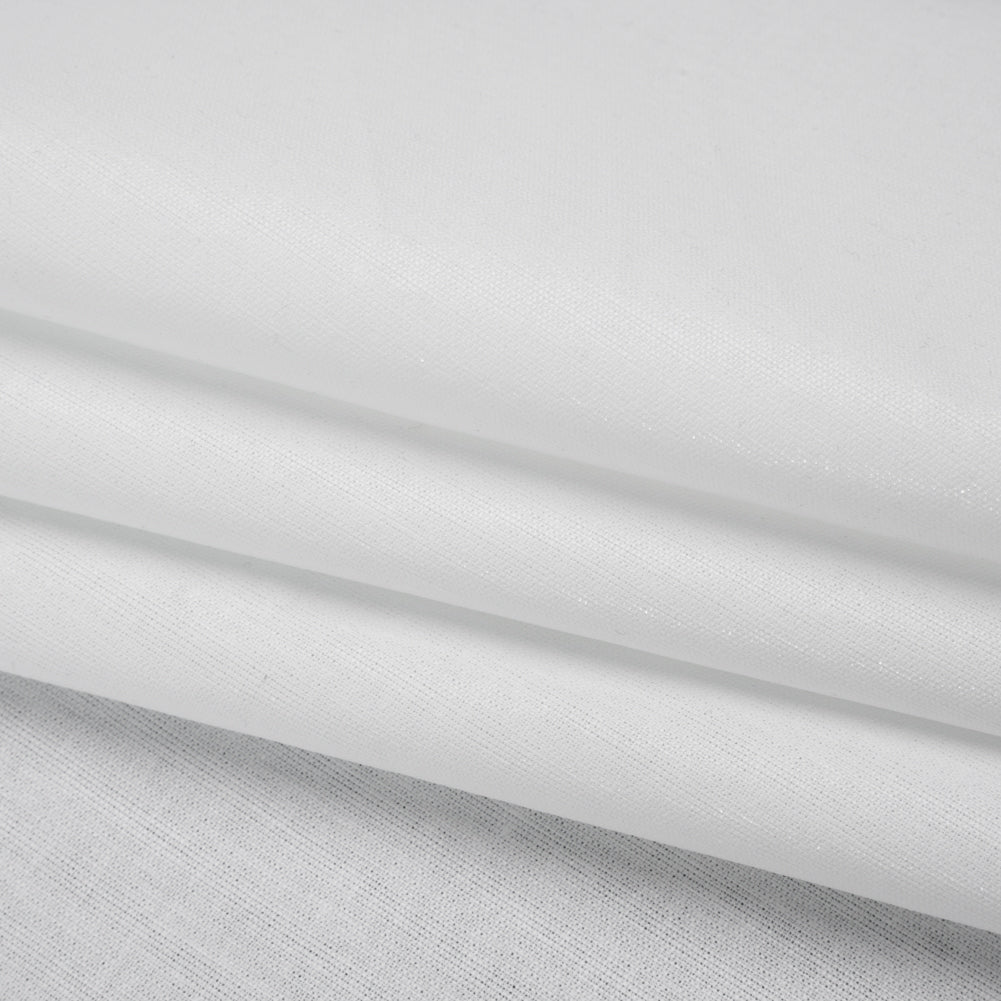 Fusible Cotton Woven Interlining - White - Deadstock