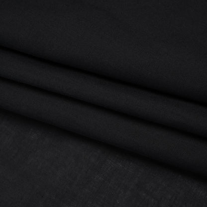 Woven Polyester Interfacing - Black - Deadstock