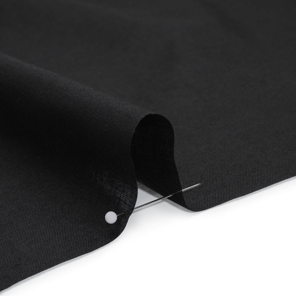 Woven Polyester Interfacing - Black - Deadstock
