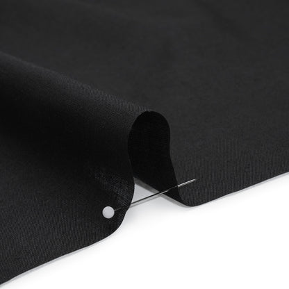 Woven Polyester Interfacing - Black - Deadstock