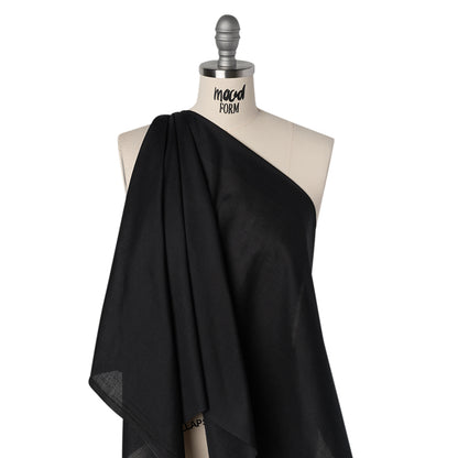 Woven Polyester Interfacing - Black - Deadstock