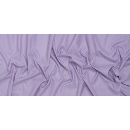 Cotton Herringbone Twill Shirting - Lavender and White Stripes - Deadstock