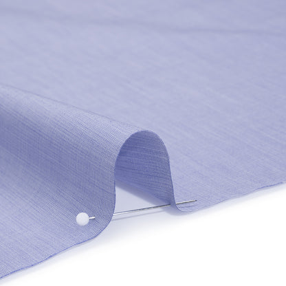 Cotton Shirting - Blue and White Striated - Deadstock