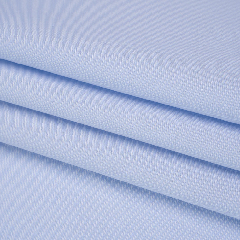 Cotton Oxford Shirting - Sky Blue - Deadstock