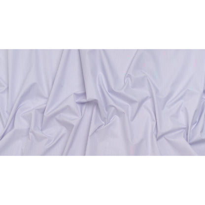 Cotton Twill Shirting - Blue, Purple and White Pinstripes - Deadstock