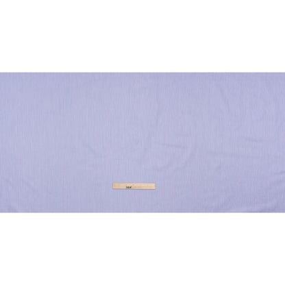 Cotton Twill Shirting - Dark Blue, Purple and White Stripes - Deadstock