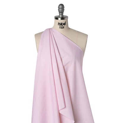 Cotton Shirting - Blush Pink and White Stripes - Deadstock