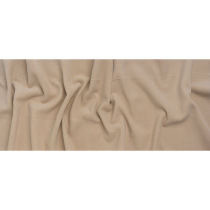 Wool Blend Herringbone Twill Coating Made in Italy - Nude - Deadstock
