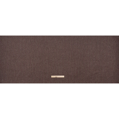 Brushed Wool Twill Made in Italy - Fuchsia and Brown Chalk Stripes - Deadstock