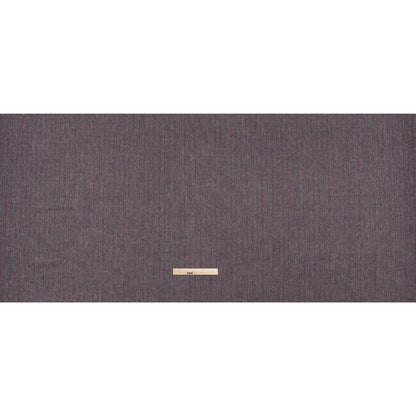 Brushed Wool Twill Made in Italy - Fuchsia and Gray Chalk Stripes - Deadstock