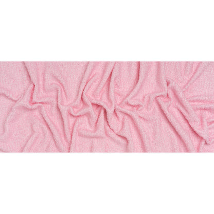 Flag Fringe Polyester Tweed - Baby Pink and White - Deadstock - Full