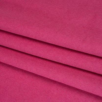 Brushed Wool Blend Twill Coating - Hot Pink - Deadstock Folded