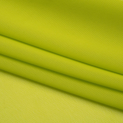 Polyester Chiffon - Lime Green - Designer Deadstock Folded