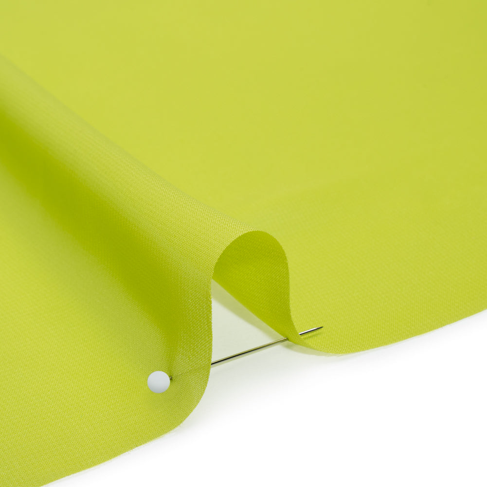 Polyester Chiffon - Lime Green - Designer Deadstock Detail