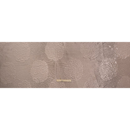 Metallic Polyester Brocade - Dusty Peach Cabbage Roses with Black Backing - Deadstock - Full