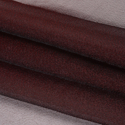 Metallic Shimmer Bubble Organza - Wine Red - Deadstock Folded