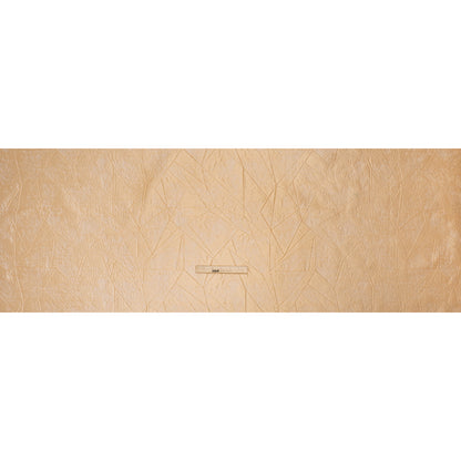 Luminous Polyester Brocade - Golden Tan Abstract Lines - Deadstock - Full