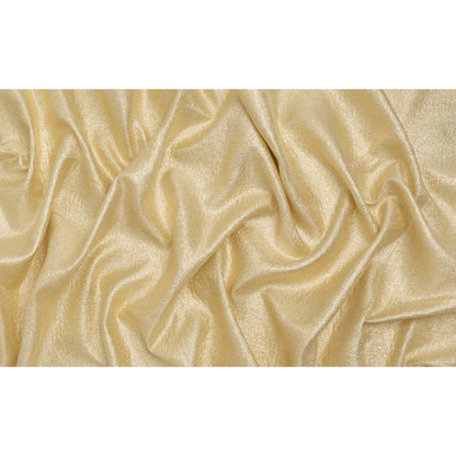 Metallic Polyester Brocade - Gold Abstract - Deadstock - Full
