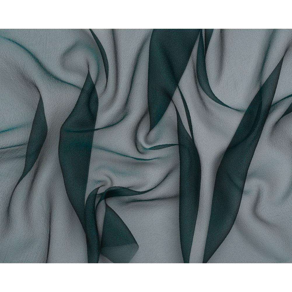 Metallic Shimmer Bubble Organza - Teal - Deadstock - Full