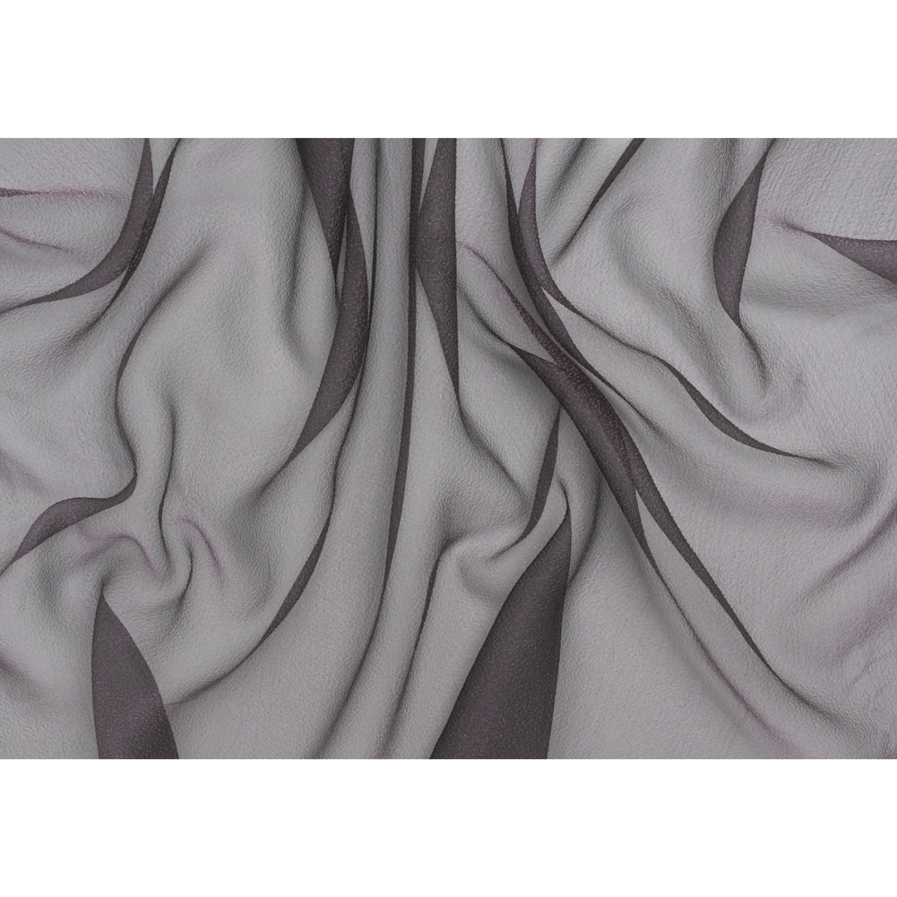 Metallic Shimmer Bubble Organza - Plum Purple - Deadstock - Full