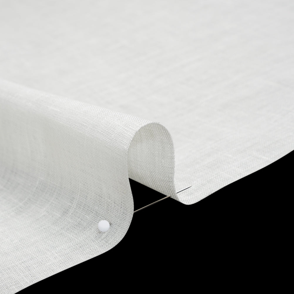Lightweight Linen Woven by Max Alexander - Cream Detail