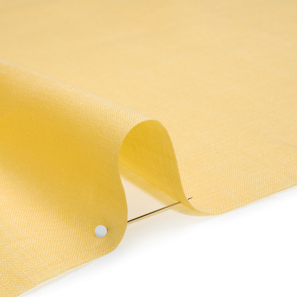 Lightweight Linen Woven by Max Alexander - Sun Yellow Detail