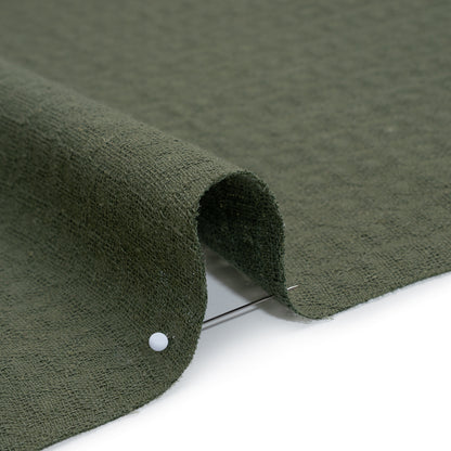 Linen and Cotton Waffle Woven Made in Italy - Sage Green