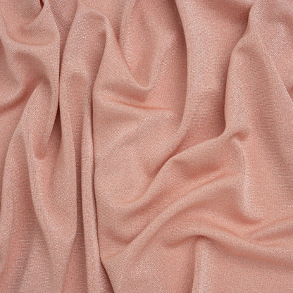 Metallic Stretch Rayon Sweater Knit by Montce - Dusty Pink - Designer Deadstock