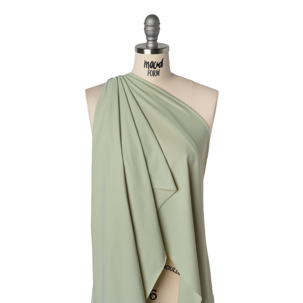 Stretch Nylon Tricot by Montce - Celadon Green - Designer Deadstock - Drape