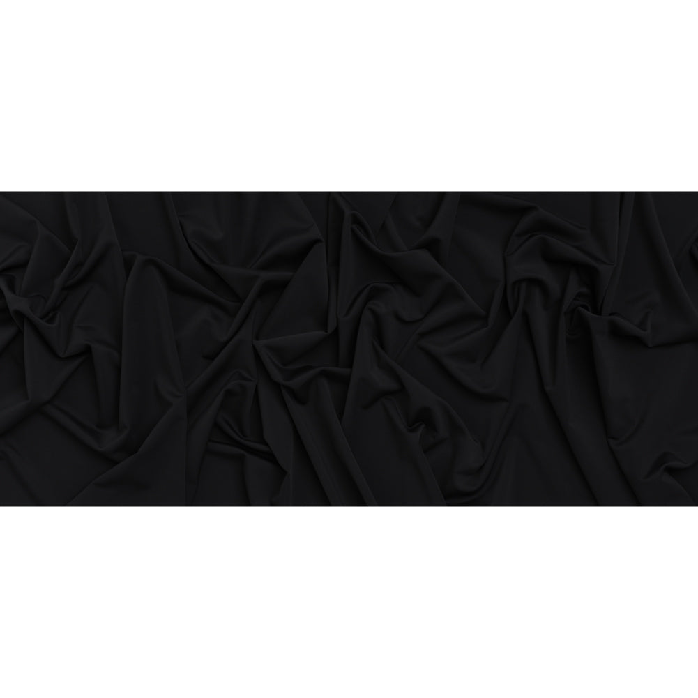 Stretch Nylon Tricot by Montce - Black - Designer Deadstock - Full