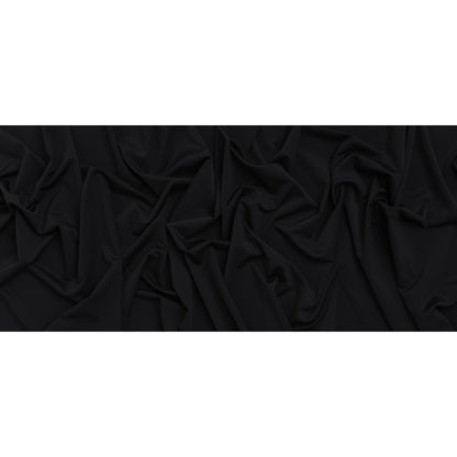 Stretch Nylon Tricot by Montce - Black - Designer Deadstock