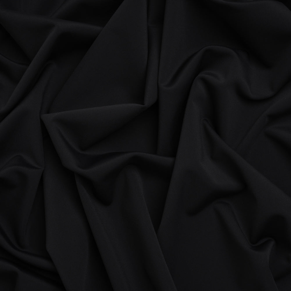 Stretch Nylon Tricot by Montce - Black - Designer Deadstock