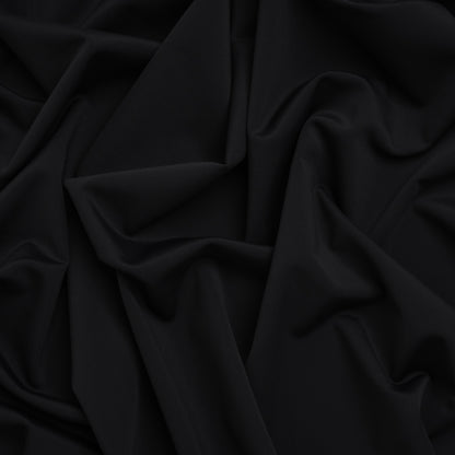 Stretch Nylon Tricot by Montce - Black - Designer Deadstock
