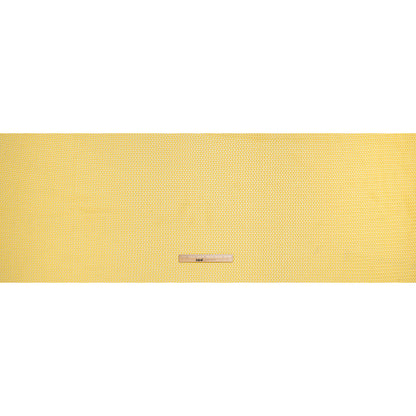 Stretch Polyester Eyelet Knit by Montce - Sun Yellow Zig Zags - Designer Deadstock