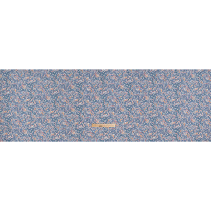Stretch Nylon Tricot Print by Montce x Liberty Fabrics - Country Blue, Pink and Peach Cherubs and Flowering Vines - Designer Deadstock