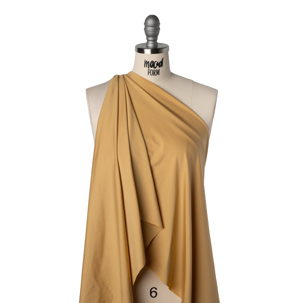 Stretch Nylon Tricot - Gilded Beige - Deadstock - Drape