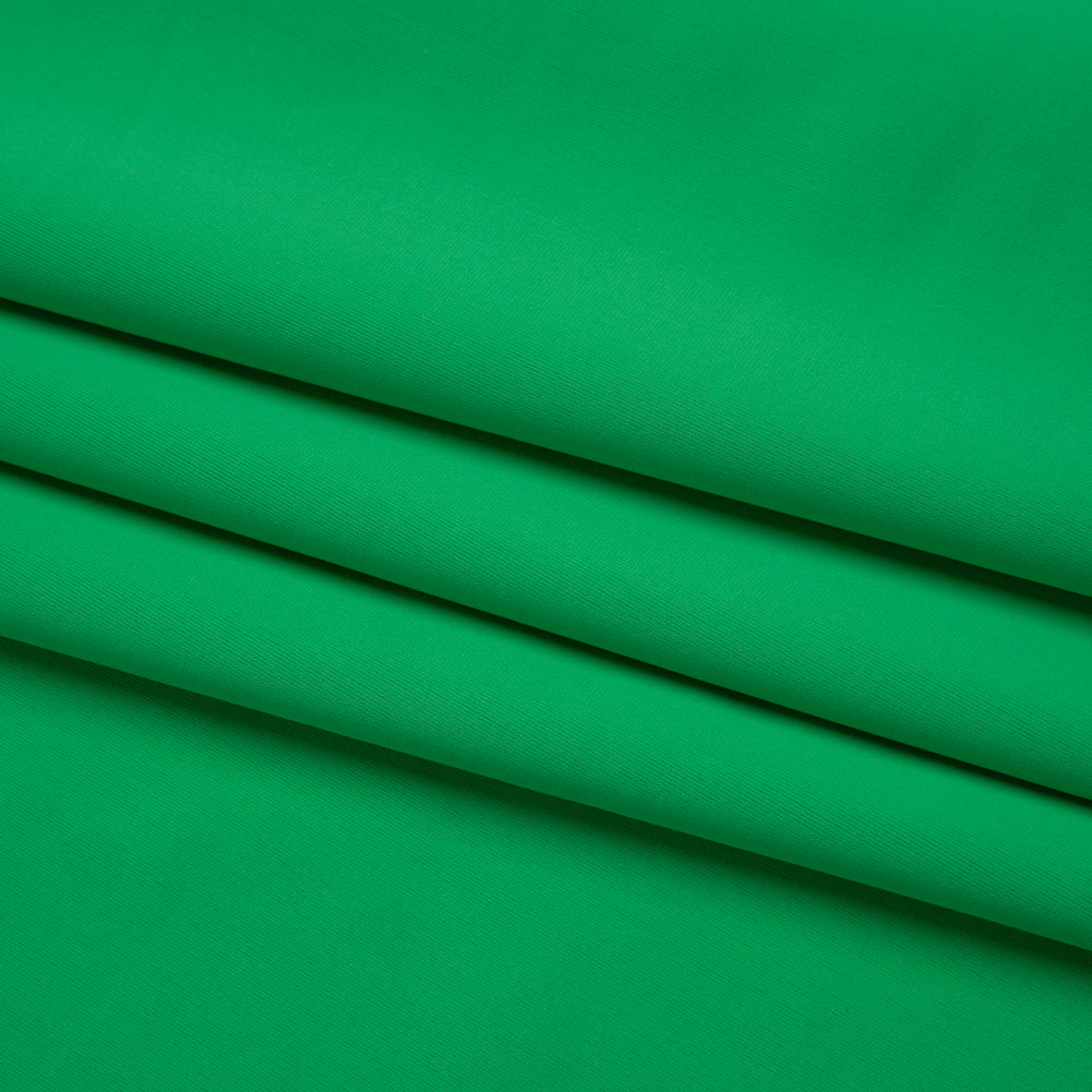 Stretch Nylon Tricot by Montce - Irish Green - Designer Deadstock - Folded