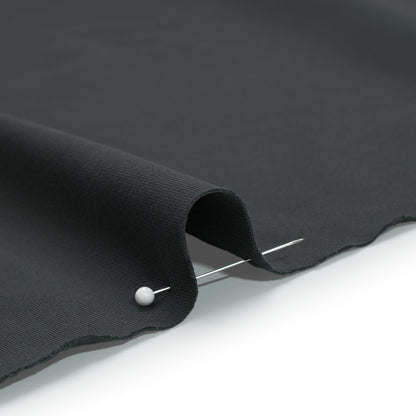 Stretch Polyester Ponte by Montce - Charcoal Gray - Designer Deadstock
