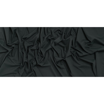 Stretch Polyester Ponte by Montce - Charcoal Gray - Designer Deadstock