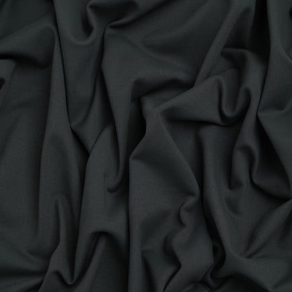 Stretch Polyester Ponte by Montce - Charcoal Gray - Designer Deadstock