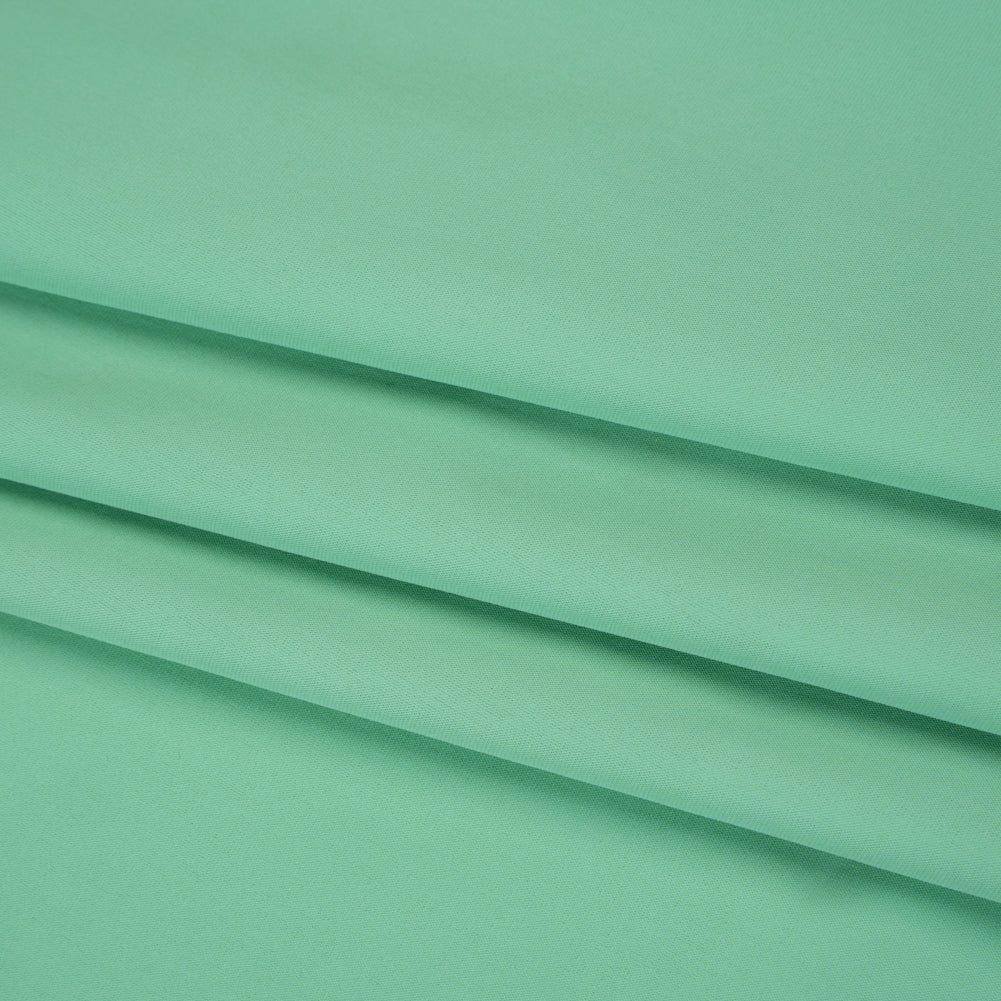 Stretch Nylon Tricot by Montce - Aqua Green - Designer Deadstock - Folded