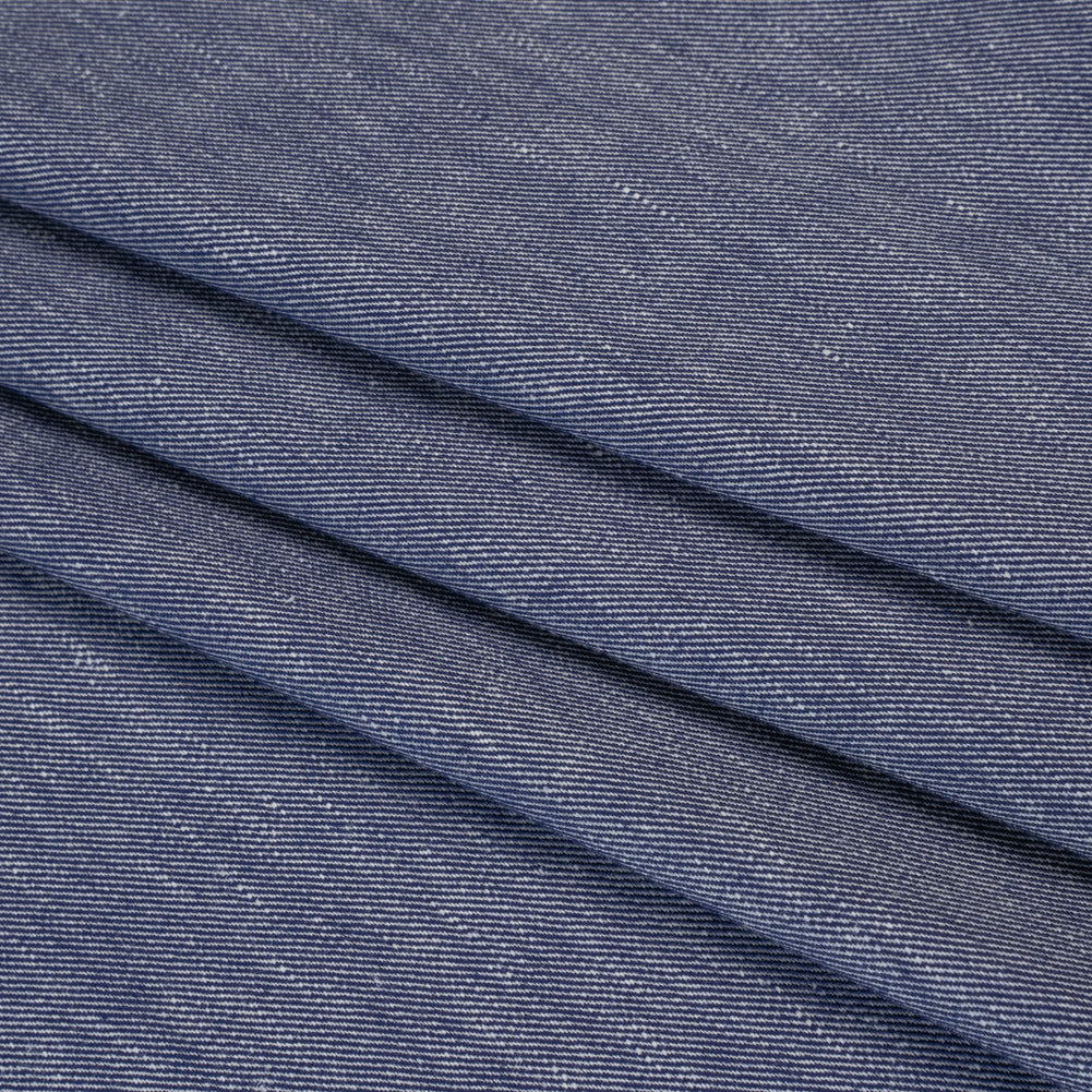 Stretch Linen Blend Denim Twill by Veronica Beard - Indigo - Designer Deadstock