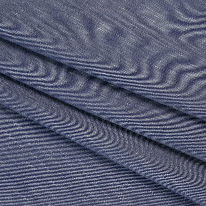 Stretch Linen Blend Denim Twill by Veronica Beard - Indigo - Designer Deadstock