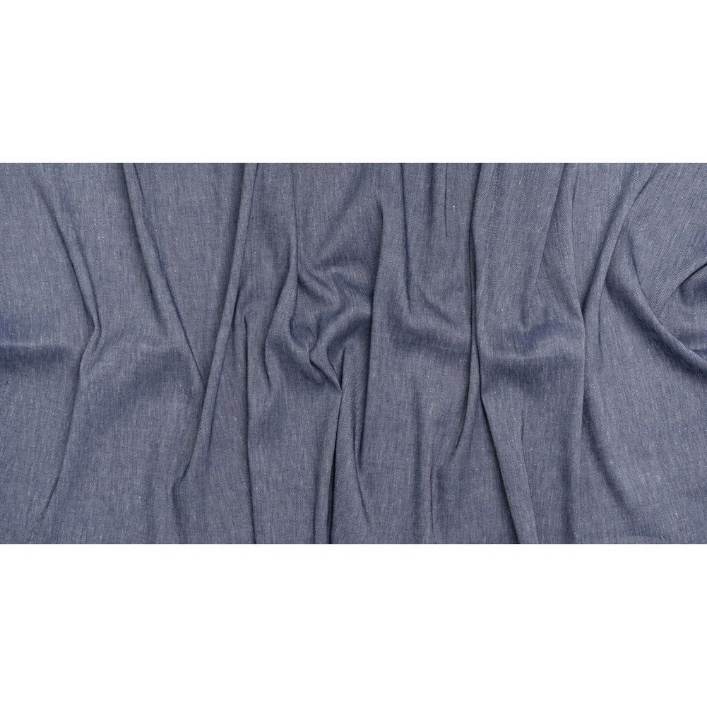 Stretch Linen Blend Denim Twill by Veronica Beard - Indigo - Designer Deadstock